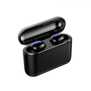 诺必行 Q32无线5.0双耳超小迷你隐形TWS蓝牙耳机耳塞式入耳式运动跑步 小米苹果安卓手机通用  黑色