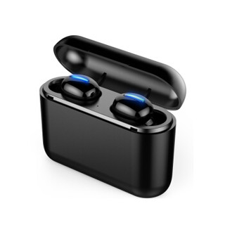 诺必行 Q32无线5.0双耳超小迷你隐形TWS蓝牙耳机耳塞式入耳式运动跑步 小米苹果安卓手机通用  黑色