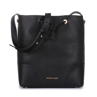 MICHAEL KORS 迈克·科尔斯 MK女包 CARY系列 女士黑色皮革单肩斜挎包 30F8G0CM2T BLACK