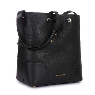 MICHAEL KORS 迈克·科尔斯 MK女包 CARY系列 女士黑色皮革单肩斜挎包 30F8G0CM2T BLACK