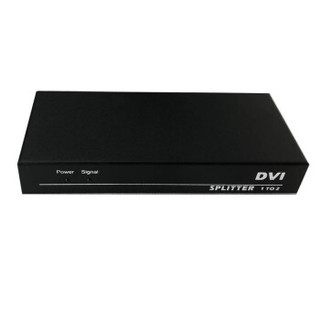 信特安 XTA-DVI0102  DVI分配器1分2 2口高清1进2出视频1分2 DVI1分2分屏器