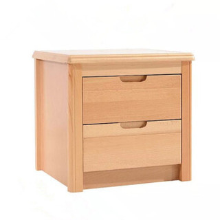 富庆源 实木床头柜 储物柜 B-0072榉木床头柜