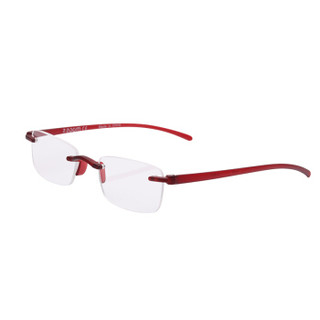Z-ZOOM 英国品牌时尚设计 TR90超轻无框时尚老花眼镜 男女通用  12系列 红色250度