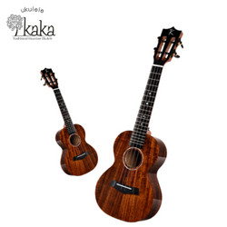KAKA 卡卡 KUC-KADS全单板相思木尤克里里 乌克丽丽ukulele23英寸迷你小吉他精细亮光款 原木色