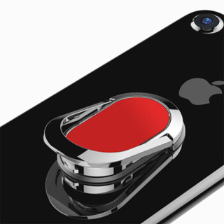 ESCASE 手机支架 手机指环扣 金属指环扣 华为 iphone11 Pro 三星小米 磁吸车载支架指环扣ES-FR08  中国红