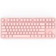 iKBC W200 无线机械键盘（cherry茶轴、粉色正刻、无光、无线、粉色、87键）