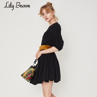 Lily Brown LWFO194015 五分袖蛋糕连衣裙