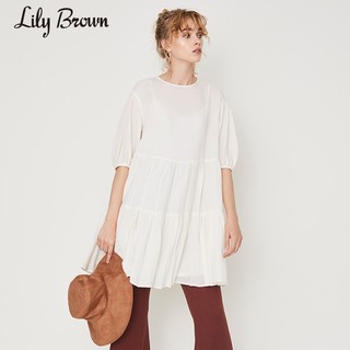 Lily Brown LWFO194015 五分袖蛋糕连衣裙