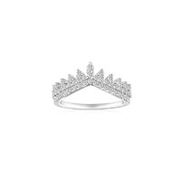 APM Monaco齿形花边戒指女 欧美ins风个性时尚银饰简约皇冠食指环