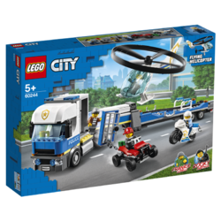 LEGO 乐高 City城市系列 60244 警用直升机运输车
