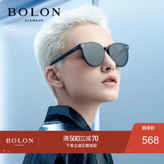 BOLON暴龙2020新款太阳镜质感板材款墨镜女时尚猫眼眼镜女BL3026 A11-深灰色