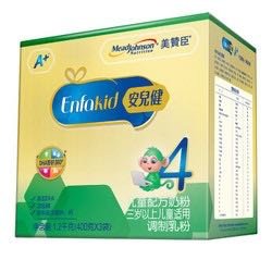 MeadJohnson Nutrition 美赞臣 铂睿婴幼儿配方奶粉 4段 1200g/罐 *2件