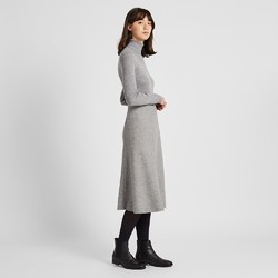 UNIQLO 优衣库 418881 女款羊毛混纺喇叭裙