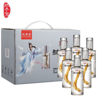 人参酒浓香型白酒42度小酒配制酒粮食酒 参小仙42°100ml/瓶*6瓶整箱装 *3件