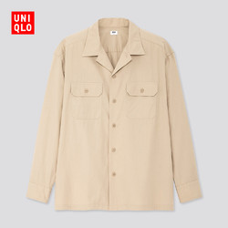 男装 宽松工装衬衫(水洗产品) 425058 优衣库UNIQLO