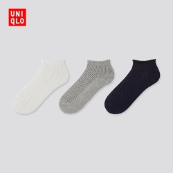 UNIQLO 优衣库 女装短袜 3双装