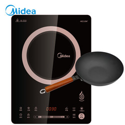 美的（Midea）电磁炉 家用 电磁灶四重防水 C21-RH2162（附赠品质炒锅）