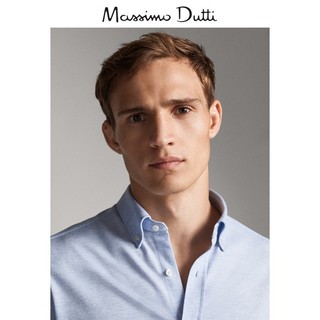 Massimo Dutti Travel Soft 系列 00173034403 男士棉质针织衬衫