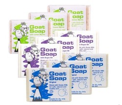 Goat 山羊 GOAT 天然羊奶皂 柠檬+原味+摩洛哥坚果 9块装
