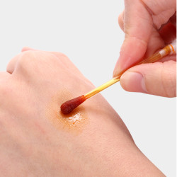 fasola棉签一次性碘伏酒精双头随身旅行装碘酒棉花棒独立包装