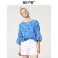 ESPRIT 068CC1F027 印花七分冰丝衬衫