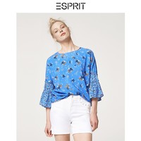 ESPRIT 068CC1F027 印花七分冰丝衬衫