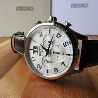 银联爆品日：SEIKO 精工 Chronograph SPC155 男士计时时装腕表