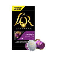 法国L'OR胶囊咖啡Supremo苏帕摩适用NESPRESSO咖啡机 *11件