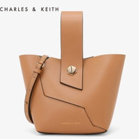 CHARLES＆KEITH  CK2-10270100 水桶包 粉白色 M