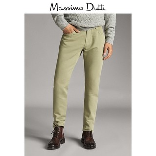Massimo Dutti 00040040500 男士修身麻质长裤
