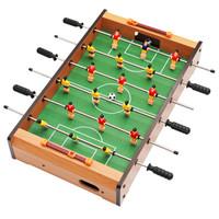 皇冠玩具（ HUANGGUAN）中密度木质足球台 木纹板桌上足球机 小型6杆桌上足球 35 *4件