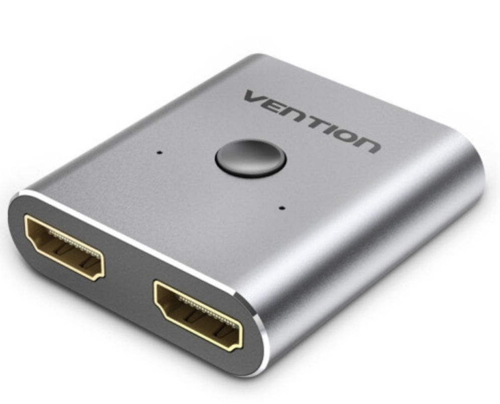 vention 威迅 2口 hdmi2.0双向切换器 金属款