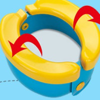 新笙日记 儿童折叠马桶 蓝色