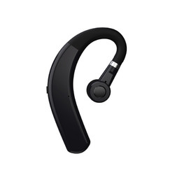新款无线蓝牙耳机5.0 立体声商务挂耳式通用无线耳机黑色迪程