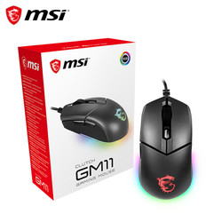 MSI 微星 GM11 鼠标 有线鼠标黑色 5000DPI