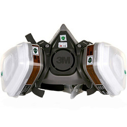 3M 防尘面具 6200+6001防毒面具组合七件套 喷漆防尘防雾霾化工面具 6200蒸气防护面罩 1套 （可定制）