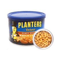 临期美国进口绅士坚果Planters蜜焗腰果233g*3罐