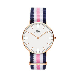 Daniel Wellington 丹尼尔惠灵顿DW男女手表情侣表36mm时尚尼龙表带超薄女士石英表