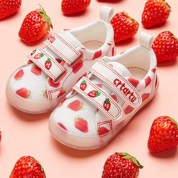 卡特兔 新款儿童草莓鞋 