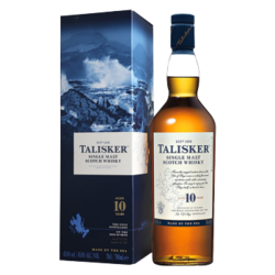 泰斯卡（Talisker）进口洋酒苏格兰斯凯岛单一麦芽威士忌700ml 十年单瓶 +凑单品