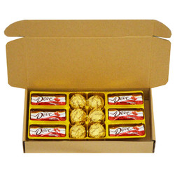 德芙巧克力礼盒装送女友女生创意心形浪漫糖果生日三八妇女节礼物