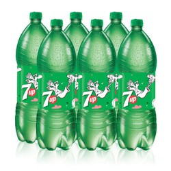 七喜 7UP 柠檬味 汽水碳酸饮料 2L*6瓶 