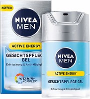 NIVEA 妮维雅 NIVEA MEN Active Energy, 男士活力凝胶, 清爽质感, 对抗疲劳,