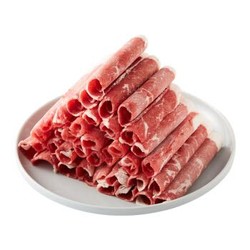 天谱乐食 澳洲原切牛肉卷/肉片 200g*2 进口安格斯谷饲牛肉 火锅食材 *3件