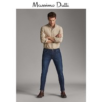Massimo Dutti 00052052405 修身版石洗刷纹牛仔裤 *20件