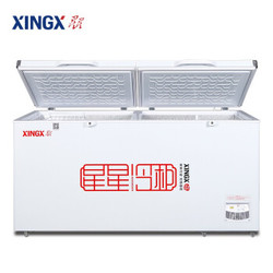 星星（XINGX）518升商用大容量卧式冰柜 冷藏冷冻转换单温大冷柜家用冰箱 BD/BC-518G