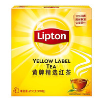 限地区：Lipton 立顿 黄牌精选红茶 100包 *2件