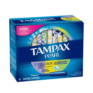 88VIP：TAMPAX 丹碧丝 珍珠导管式卫生棉条 50支混合装