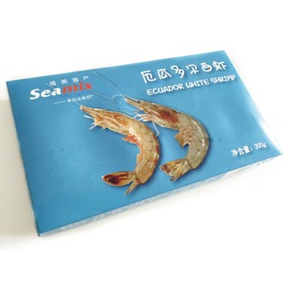Seamix 禧美海产 红虾白虾礼盒 1800g（红虾400g*2、 白虾1kg）