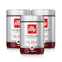 illy 意利 意大利原装深度烘焙浓缩咖啡粉 阿拉比卡 250克/罐 3罐装